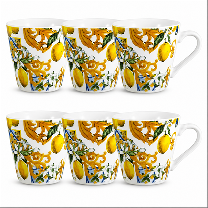 ARCA 6-Piece Porcelain Coffee Cup Set 6x5 cm