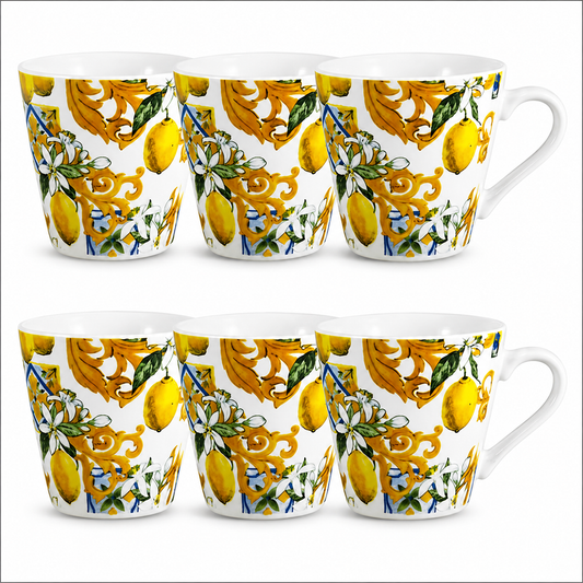 ARCA 6-Piece Porcelain Coffee Cup Set 6x5 cm