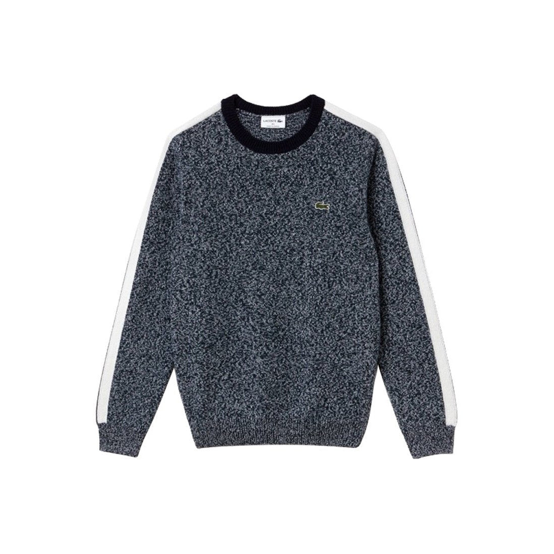 Lacoste Kid's Grey Wool Jumper - Comfortable Crew Neck Knitwear