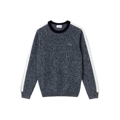 Lacoste Kid's Grey Wool Jumper - Comfortable Crew Neck Knitwear