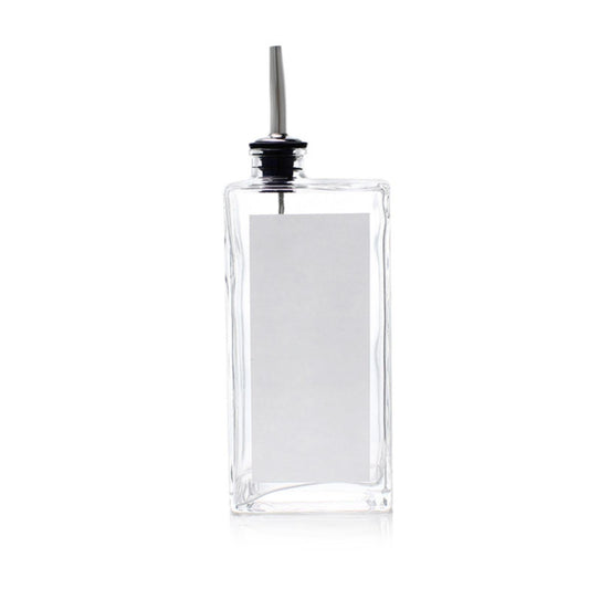 Elegant Glass Olive Oil & Vinegar Dispenser with Precision Spout for Kitchen