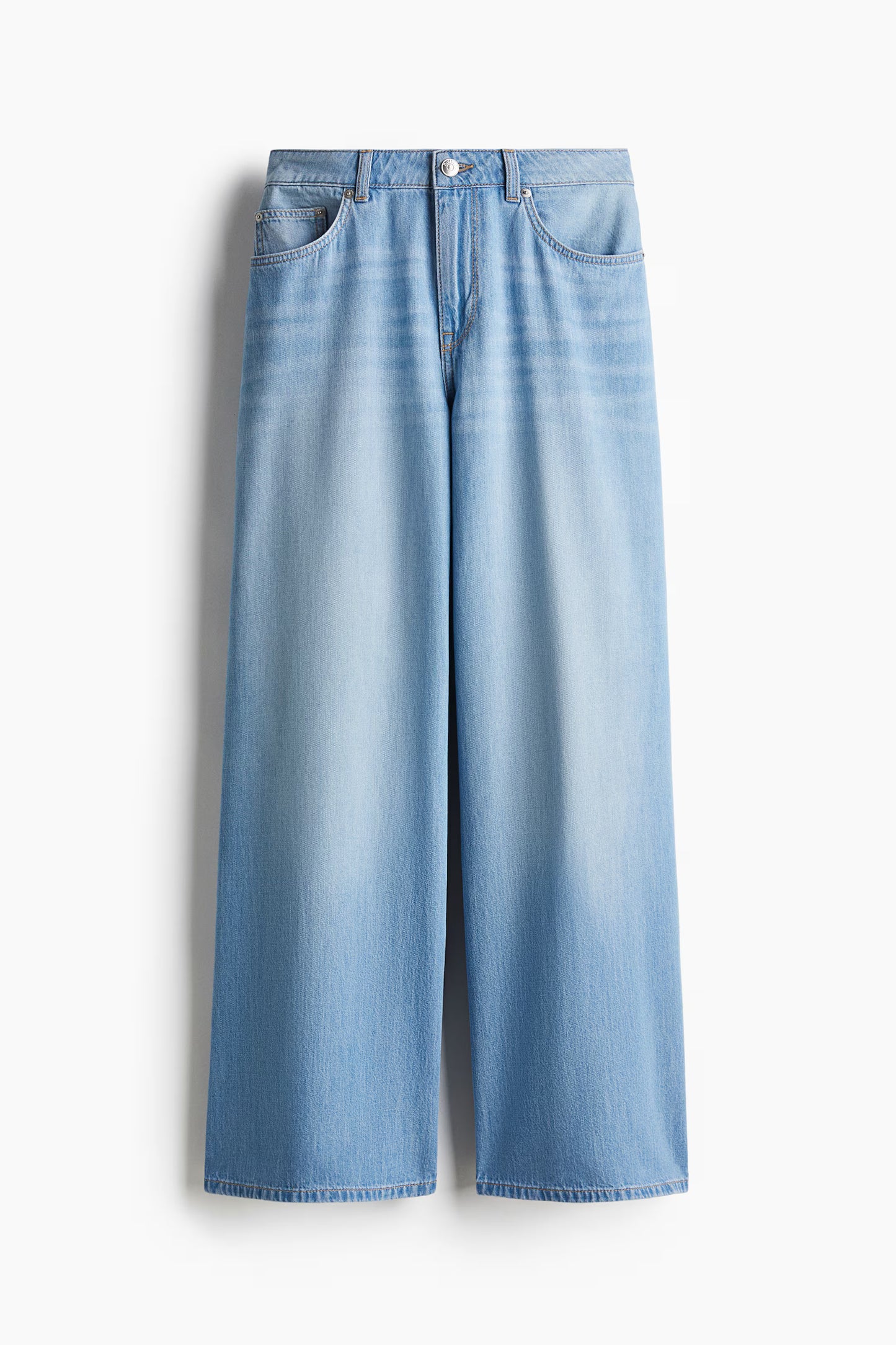 Comfortable Baggy Wide Low-Waist Jeans