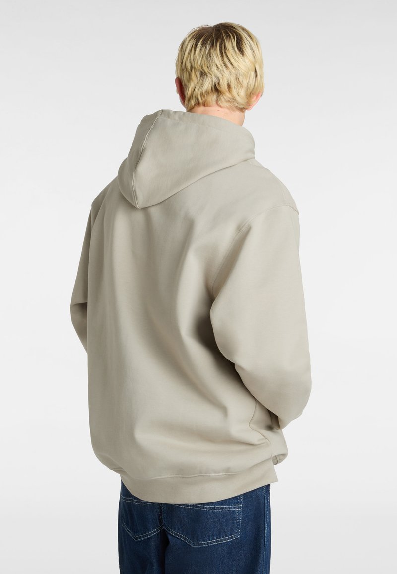 Vans Men's Metal Arch Hoodie, London Fog Beige, Embroidered Cotton