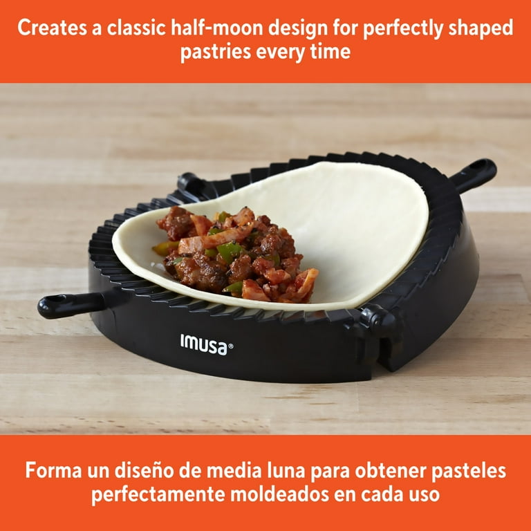 IMUSA Jumbo Black Plastic Empanada Dumpling Press Maker Tool