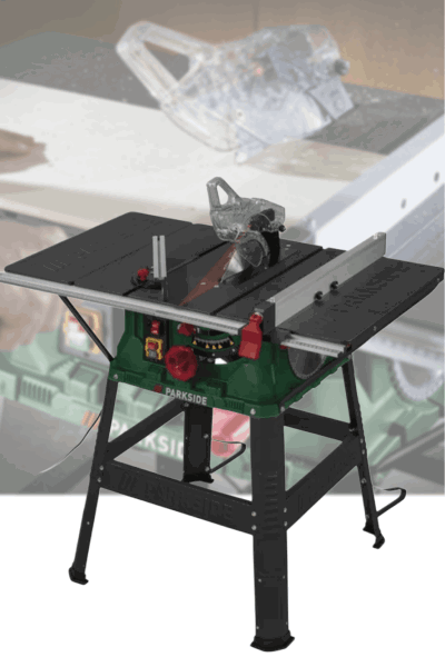 PARKSIDE PTKS 2000 Table Saw – 2000W Power, Laser Guide