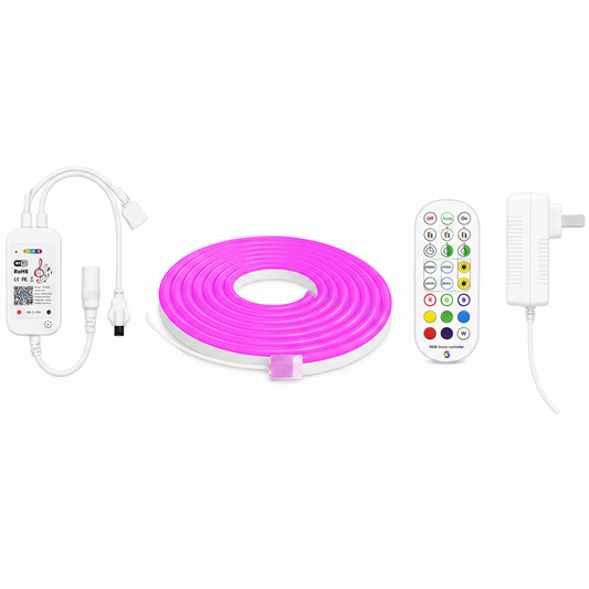 ZBL Lighting 12V RGB LED Neon Strip – IP67 Waterproof Flexible