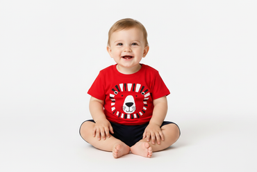 Baby Boy in Lion Pajama Set