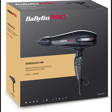 BaBylissPRO Ionic Veneziano 2200W Professional Hair Dryer Black