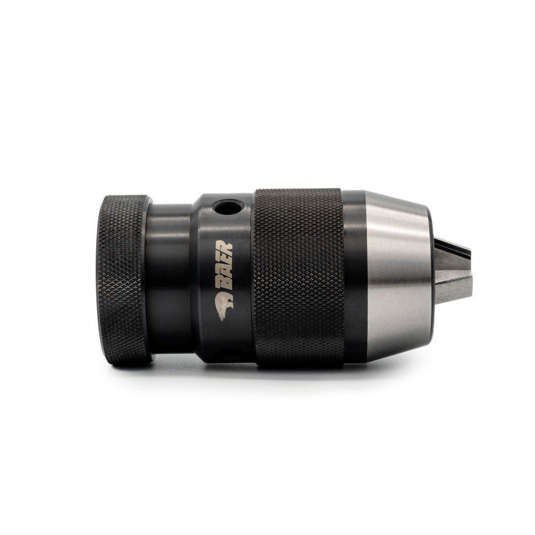 BAER High-Precision Keyless Drill Chuck: 0.008-0.51in Clamping, B16 Taper