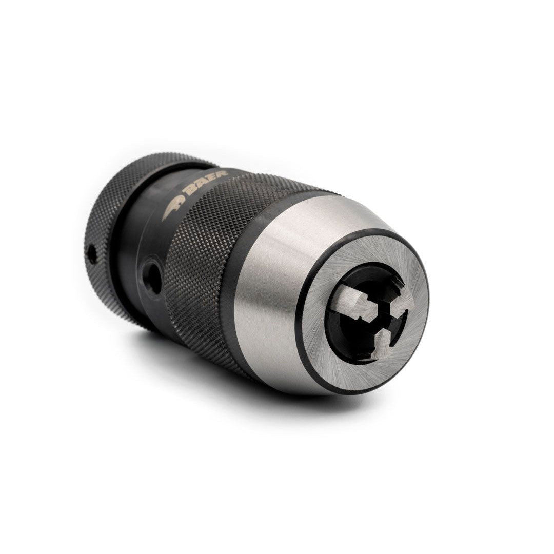 BAER High-Precision Keyless Drill Chuck: 0.008-0.51in Clamping, B16 Taper
