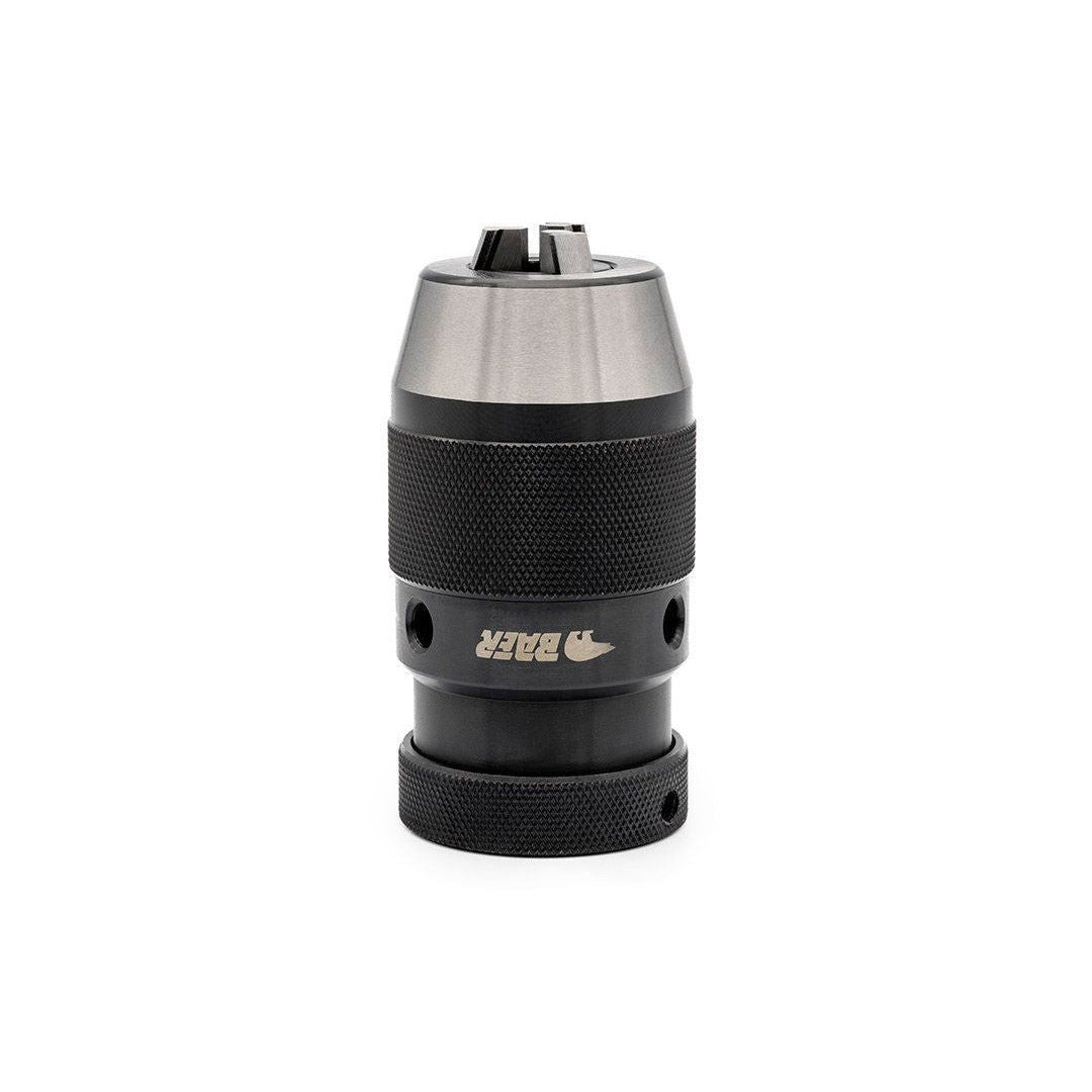 BAER High-Precision Keyless Drill Chuck: 0.008-0.51in Clamping, B16 Taper