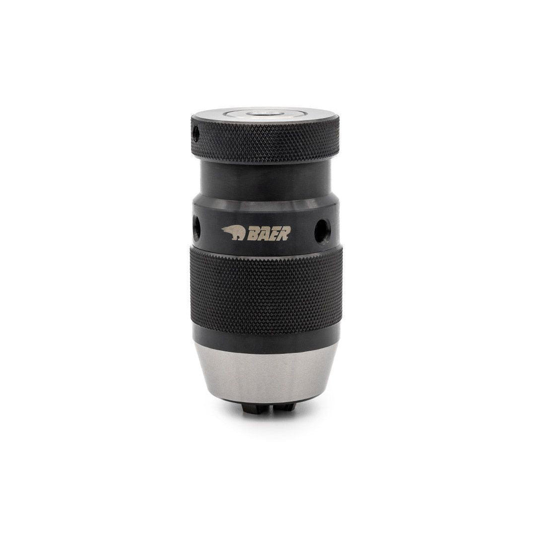 BAER High-Precision Keyless Drill Chuck: 0.008-0.51in Clamping, B16 Taper