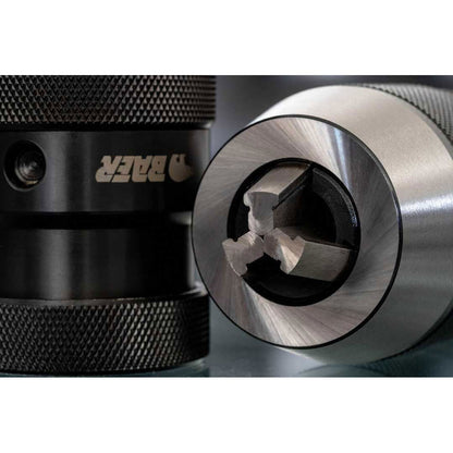BAER High-Precision Keyless Drill Chuck: 0.008-0.51in Clamping, B16 Taper