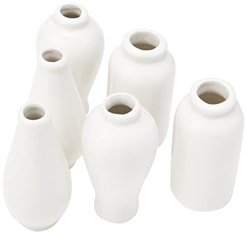 Baker Ross EC192 Mini Porcelain Vases Set – 6 Creative Designs