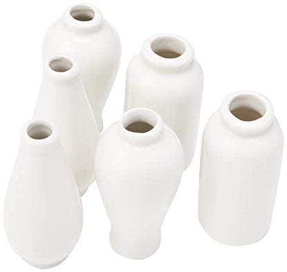 Baker Ross EC192 Mini Porcelain Vases Set – 6 Creative Designs