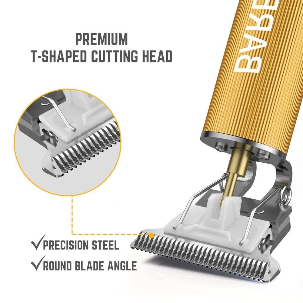 BarberBoss QR-2069 Precision T-Blade Beard & Hair Trimmer USB Charging