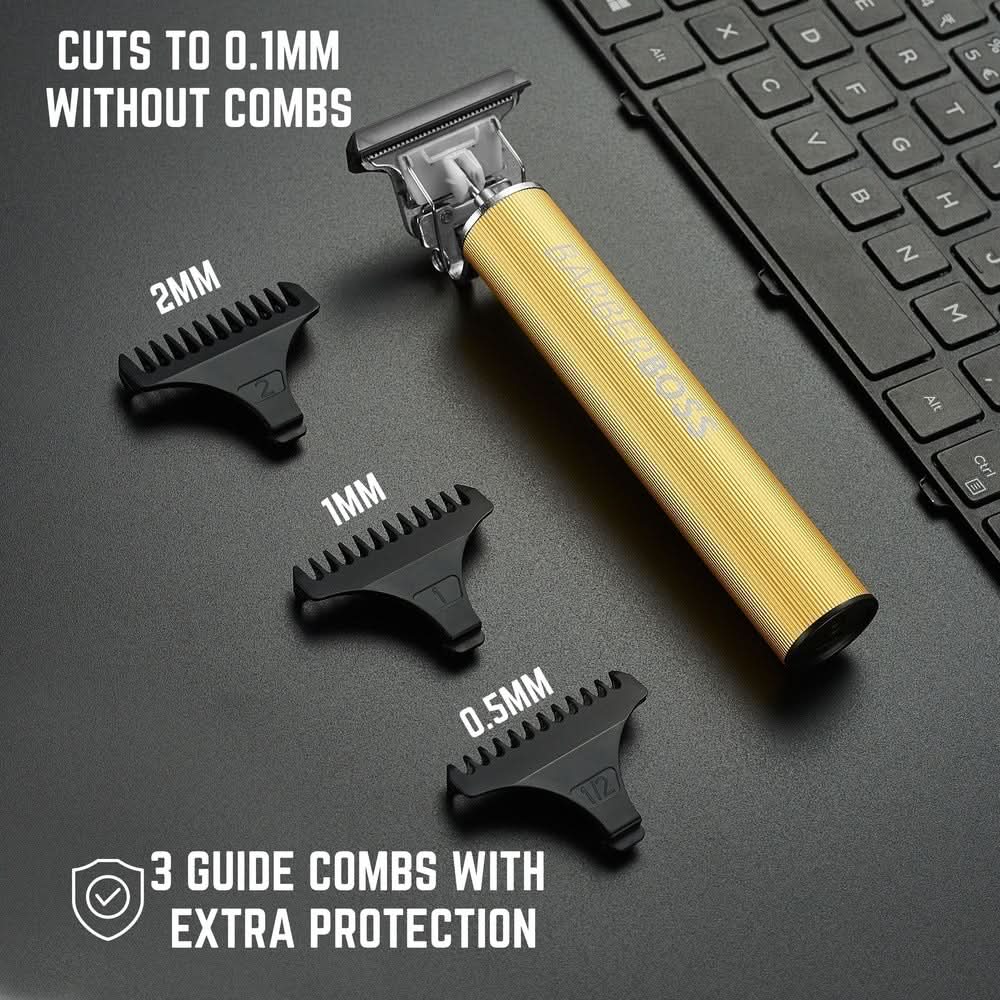BarberBoss QR-2069 Precision T-Blade Beard & Hair Trimmer USB Charging