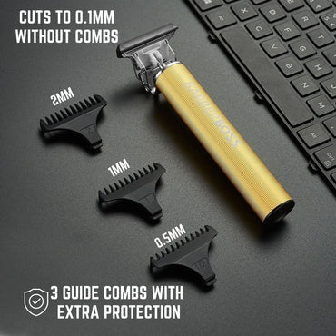 BarberBoss QR-2069 Precision T-Blade Beard & Hair Trimmer USB Charging