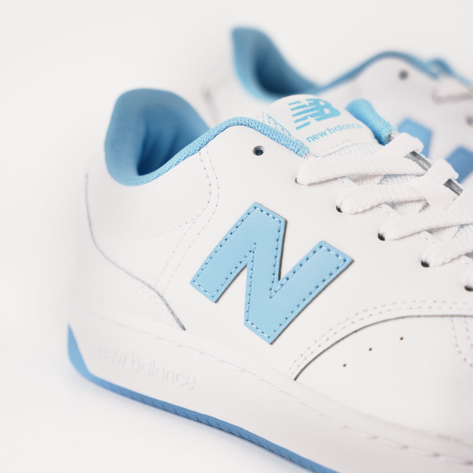 New Balance BB80 Men's Lifestyle Court Sneakers - White Blue Retro Athletic Design
