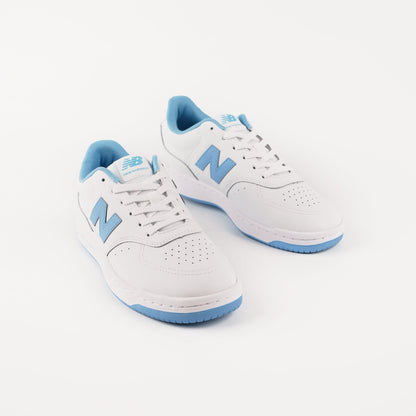 New Balance BB80 Men's Lifestyle Court Sneakers - White Blue Retro Athletic Design