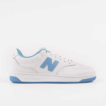 New Balance BB80 Men's Lifestyle Court Sneakers - White Blue Retro Athletic Design