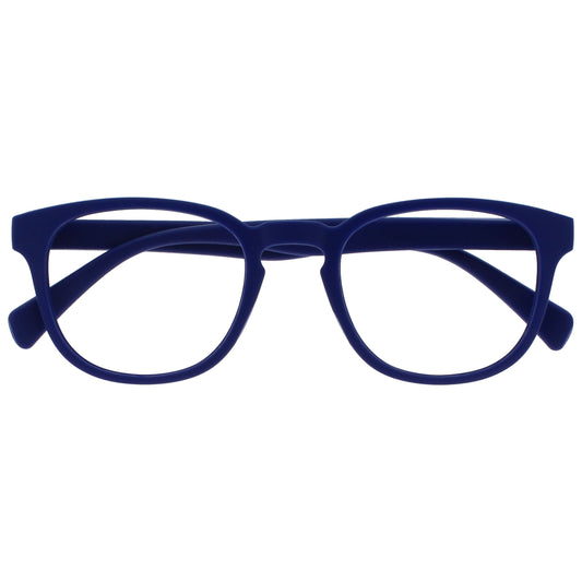 Opulize POP Matte Reading-Glasses Retro Chunky Light Frame with Spring Hinges