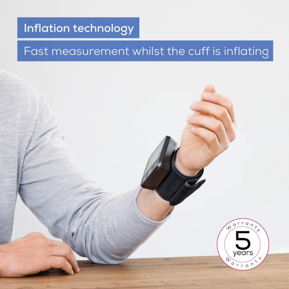 Beurer BC 54 Bluetooth Smart Wrist Blood Pressure Monitor with Inflation Technology