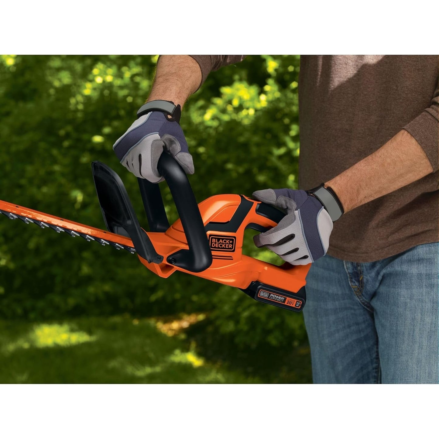 BLACK+DECKER Set of 20V MAX Cordless Hedge Trimmer 22-Inch Steel Blade & 18V Cordless Drill Driver