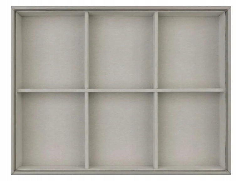 Velvet Jewelry Box Necklace Earring Organizer 6 Compartments