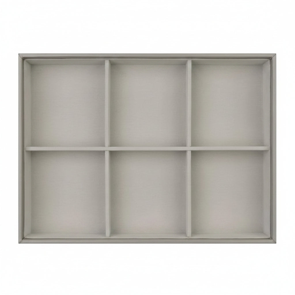 Velvet Jewelry Box Necklace Earring Organizer 6 Compartments