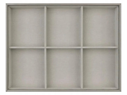 Velvet Jewelry Box Necklace Earring Organizer 6 Compartments