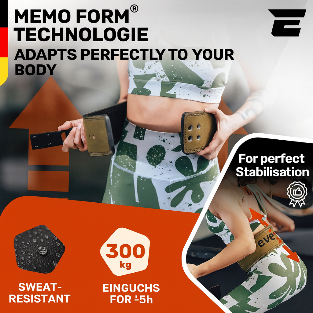 Everleven Premium Real Leather Weightlifting Belt for Men and Women