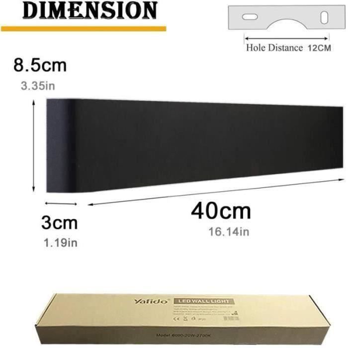 Yafido Modern LED Indoor Wall Light 952lm 14W