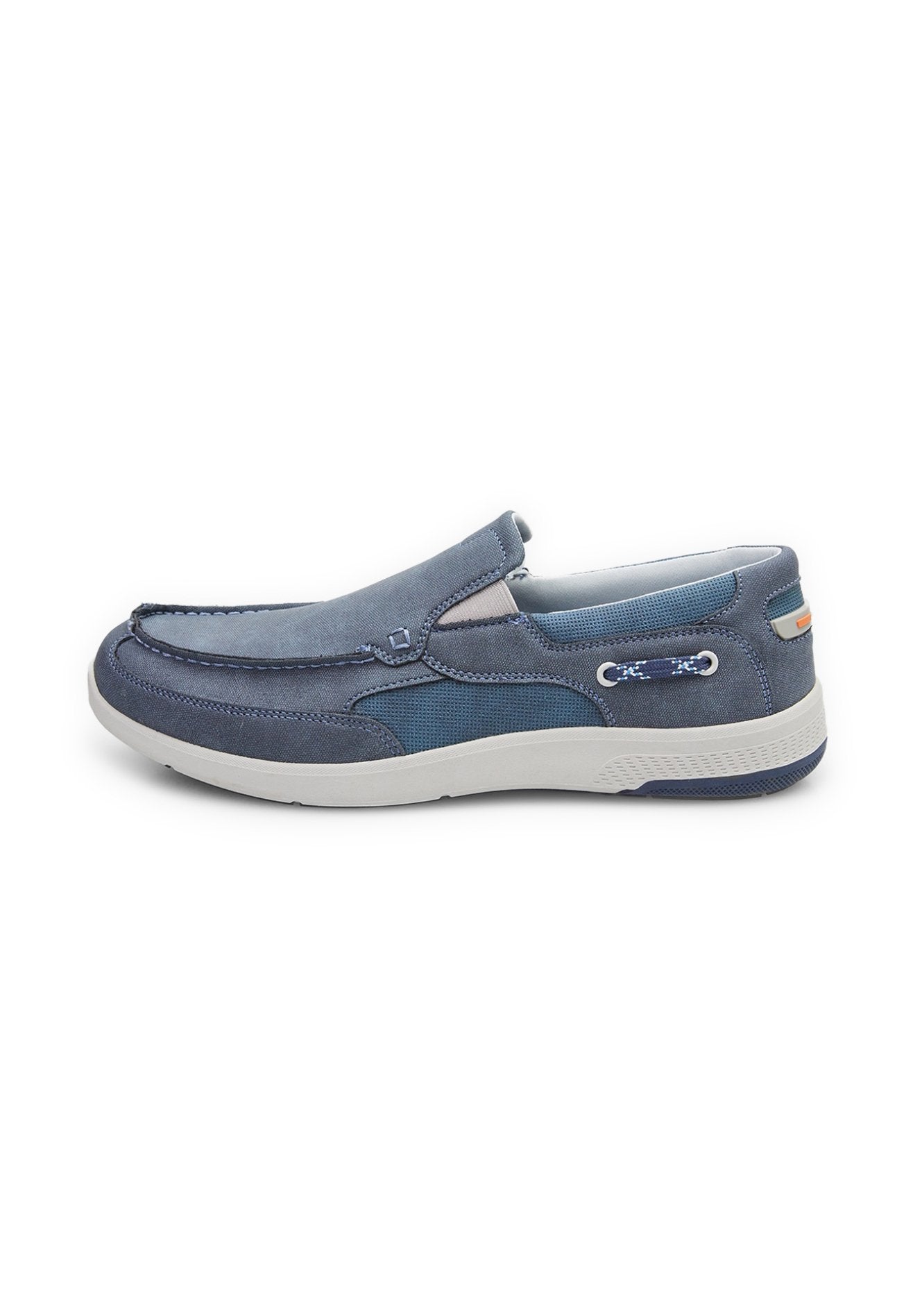 Bata Men's Classic Blue Canvas Slip-On Shoes - Comfortable, Easy Wear Loafers