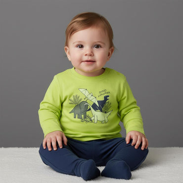 Lupilu Boys' Long Sleeve Cotton T-Shirt
