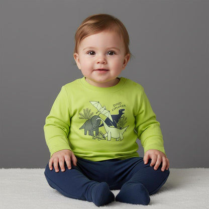 Lupilu Boys' Long Sleeve Cotton T-Shirt