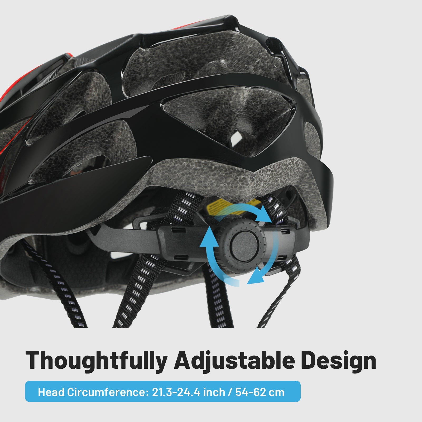 Adult Adjustable Bike Helmet with ABS Shell, EPS Foam Liner