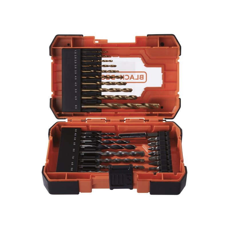 Black & Decker 27-Piece Bit & Drill Set with Case - Versatile Tool Kit