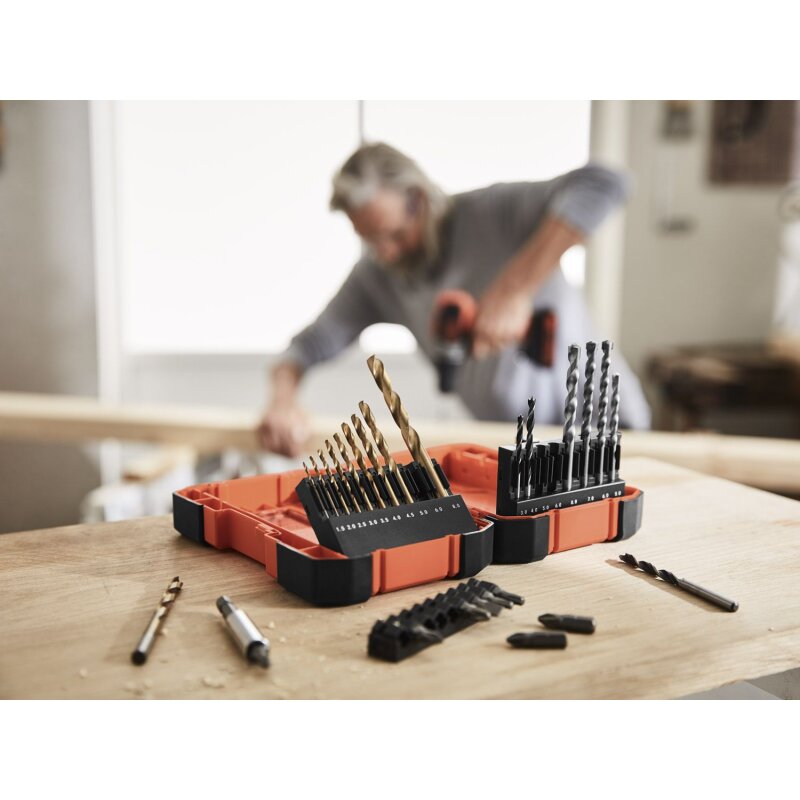 Black & Decker 27-Piece Bit & Drill Set with Case - Versatile Tool Kit