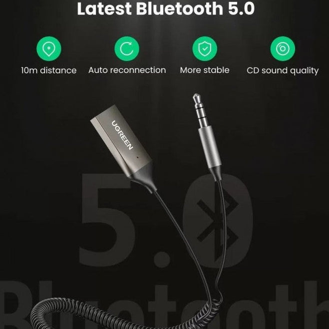 UGREEN CM309 Bluetooth Car AUX Receiver with Mic