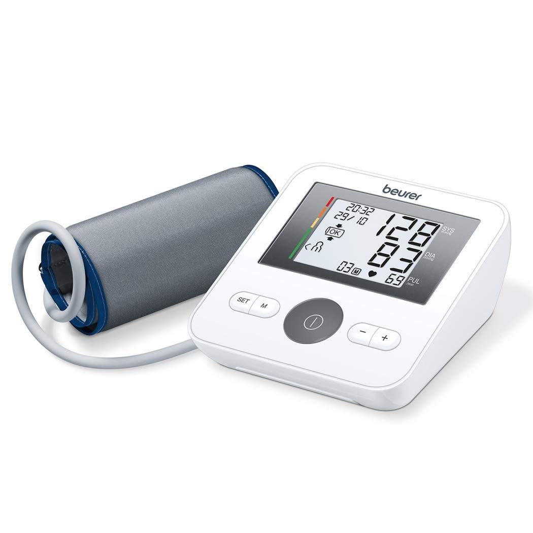 Beurer BM-27 Automatic Upper Arm Blood Pressure Monitor - Easy-Read Display, Arrhythmia Detection