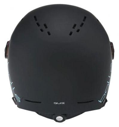 Bollé Quiz Visor Junior Ski Helmet: Matte Black Blue, Orange Gun Cat 2 Lens