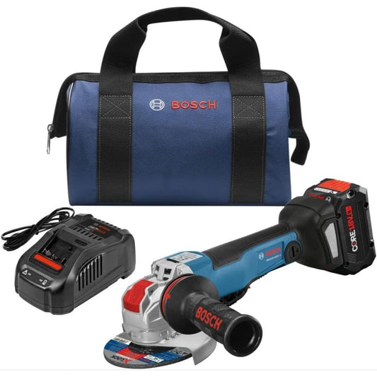 Bosch GWX 18V-10 Professional Cordless Angle Grinder with 2 Batteries