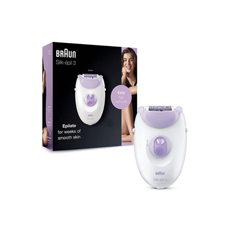 Braun Silk-Epil 3 3-170 Electric Epilator for Long-Lasting Smooth Skin
