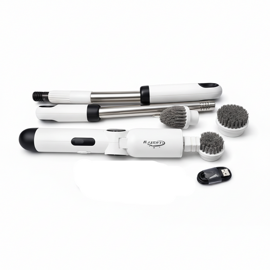 Luctry Electric Cleaner 37W with Angle and Flat Brushes