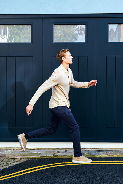 MR MARVIS Cosmics Men's Slim Fit Chino Trousers with Elastic Waistband