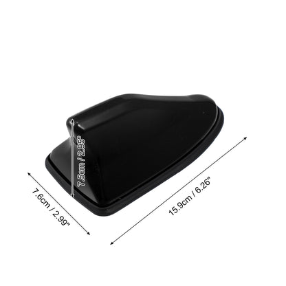 Unique Bargains Decorative Shark Fin Car Roof Antenna Black