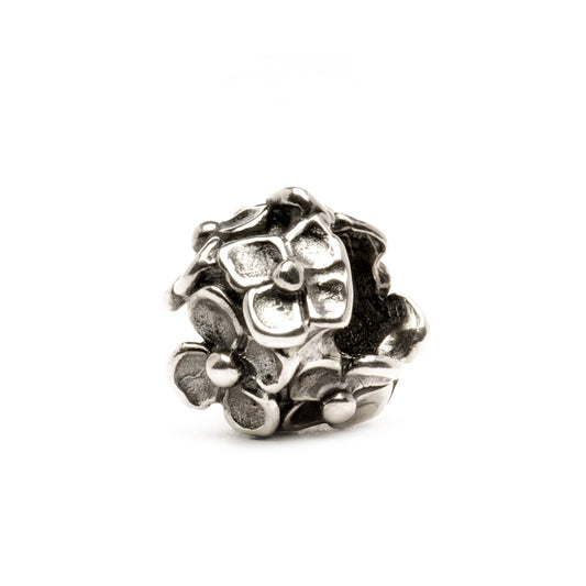 Exquisite Sterling Silver Hydrangea Bloom Bead Charm for Bracelets and Necklaces