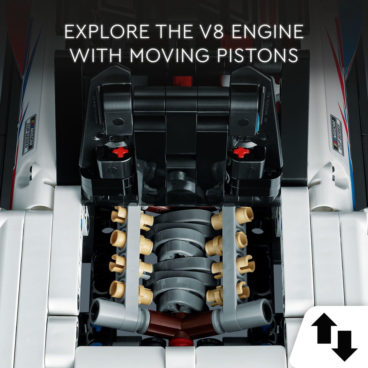 LEGO Technic NASCAR Next Gen Chevrolet Camaro ZL1 Model Car Building Kit