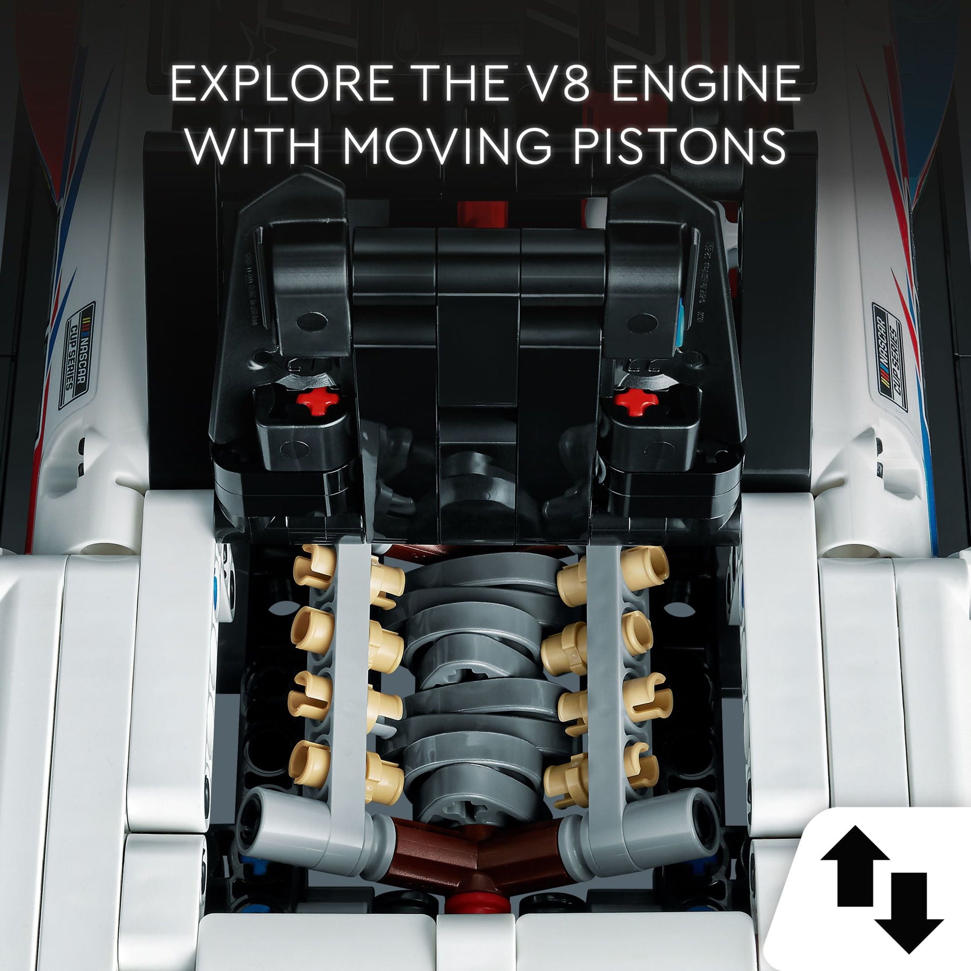 LEGO Technic NASCAR Next Gen Chevrolet Camaro ZL1 Model Car Building Kit